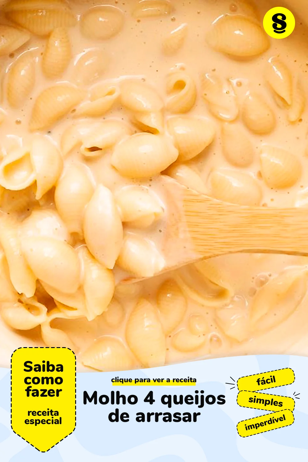 Receita de molho 4 queijos