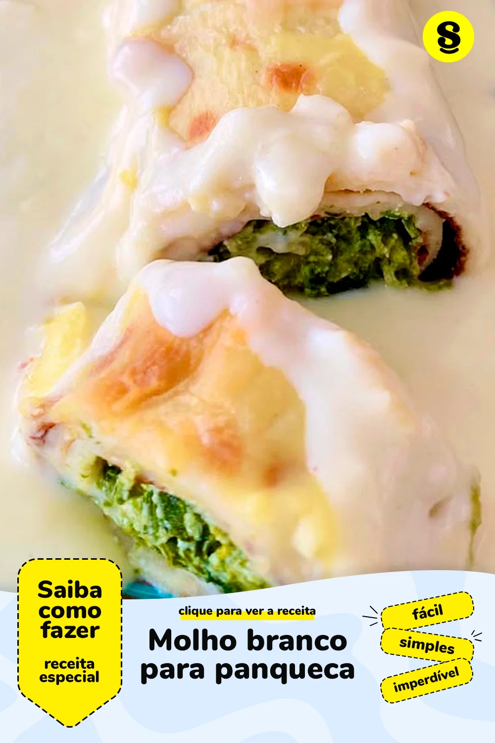 Receita de molho branco para panqueca