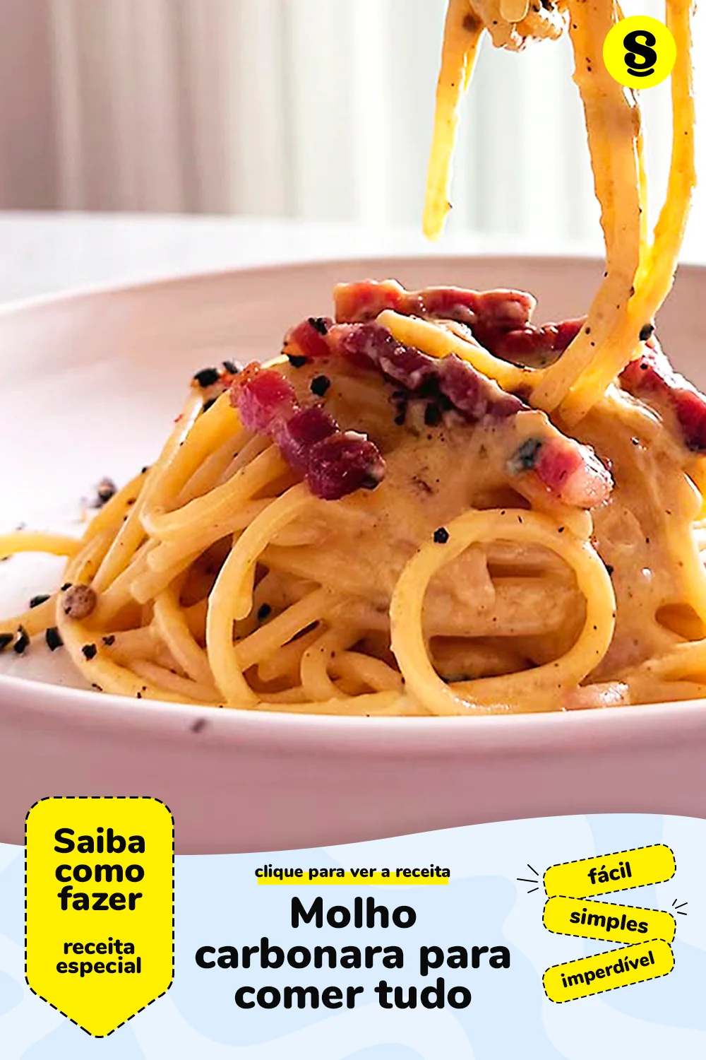 Receita de molho carbonara