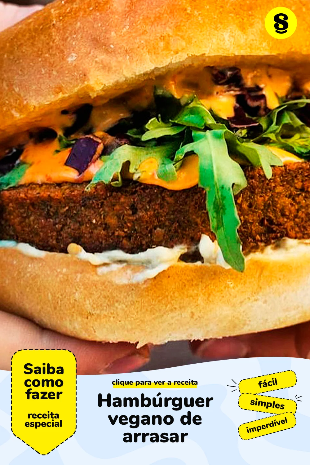 Receita de hambúrguer vegano