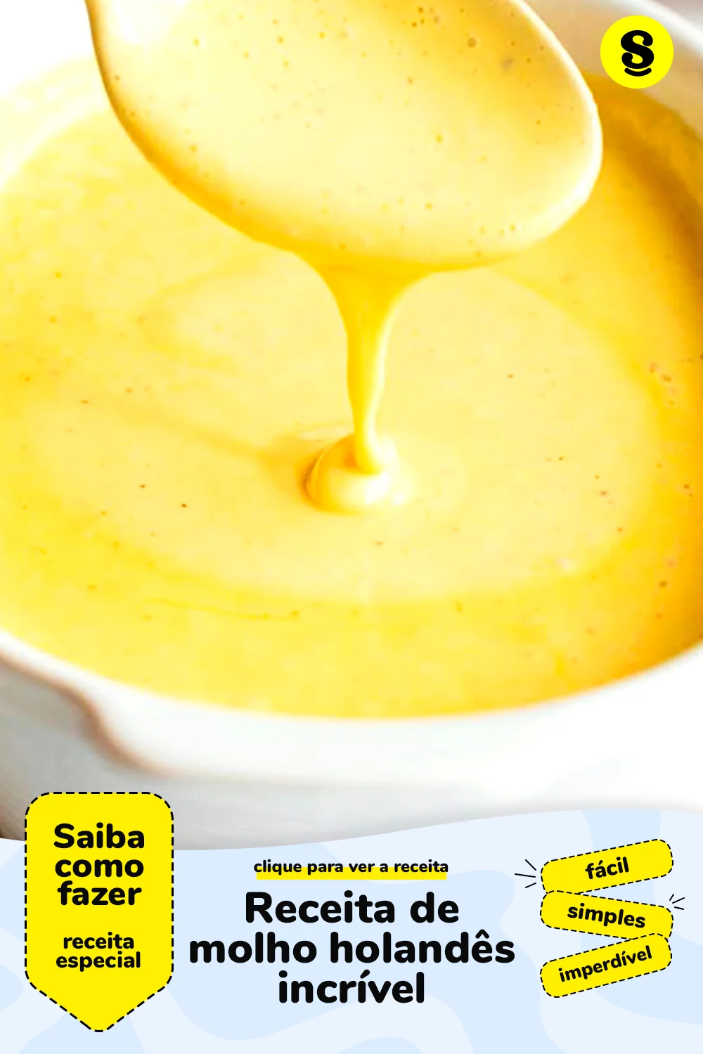 Receita de molho holandês