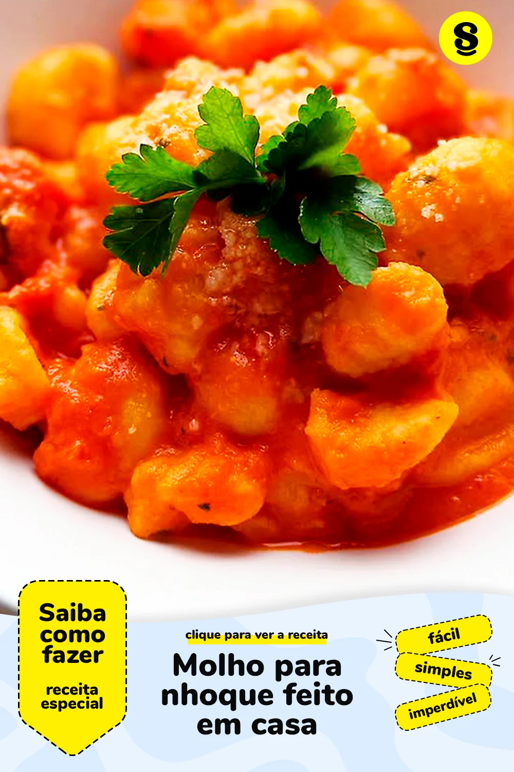 Receita de molho para nhoque
