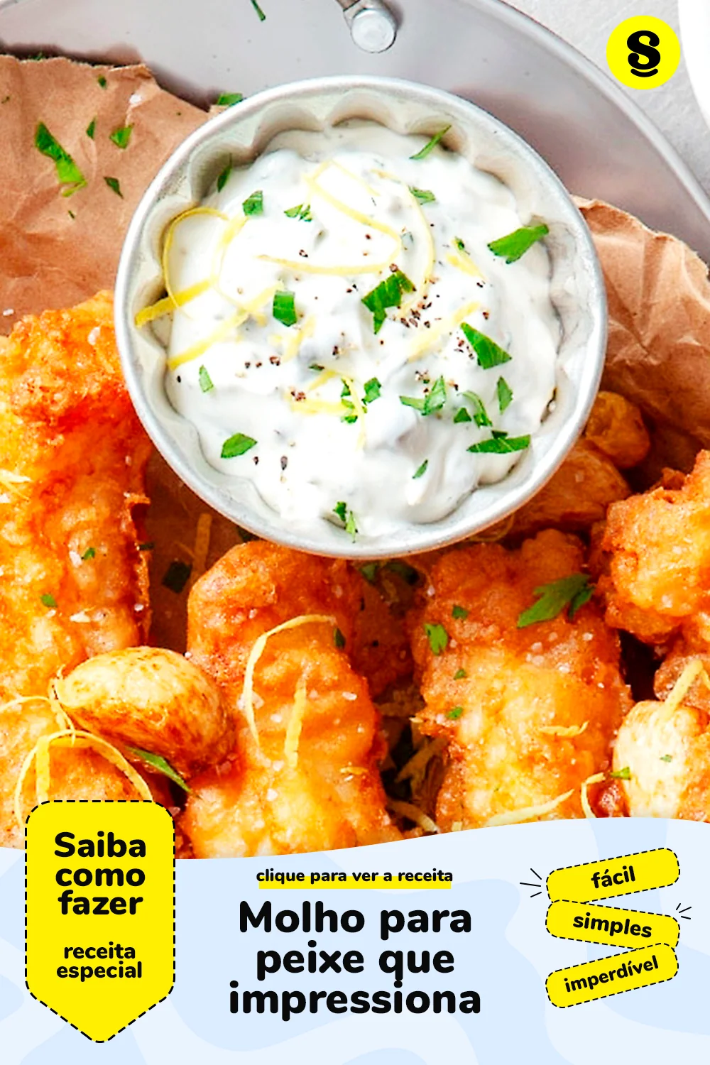 Receita de molho para peixe