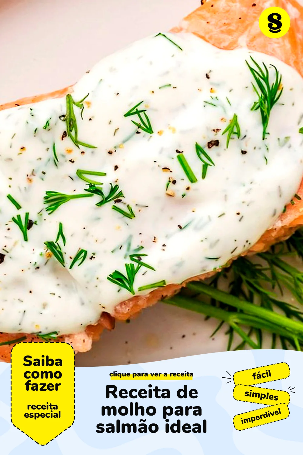 Receita de molho para salmão