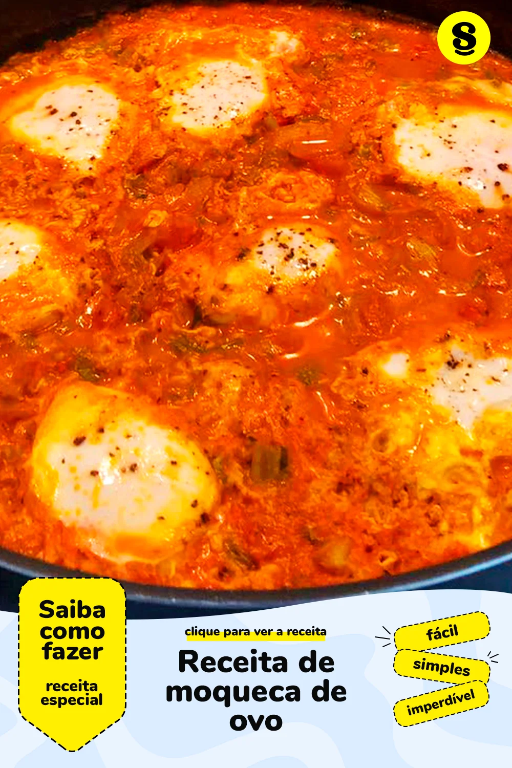 Receita de moqueca de ovo