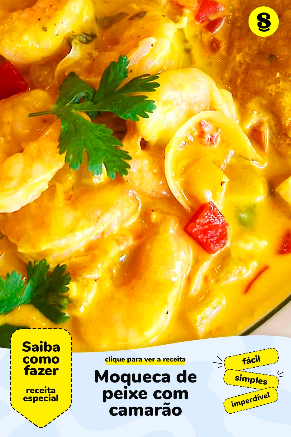 Receita de moqueca de peixe com camarão