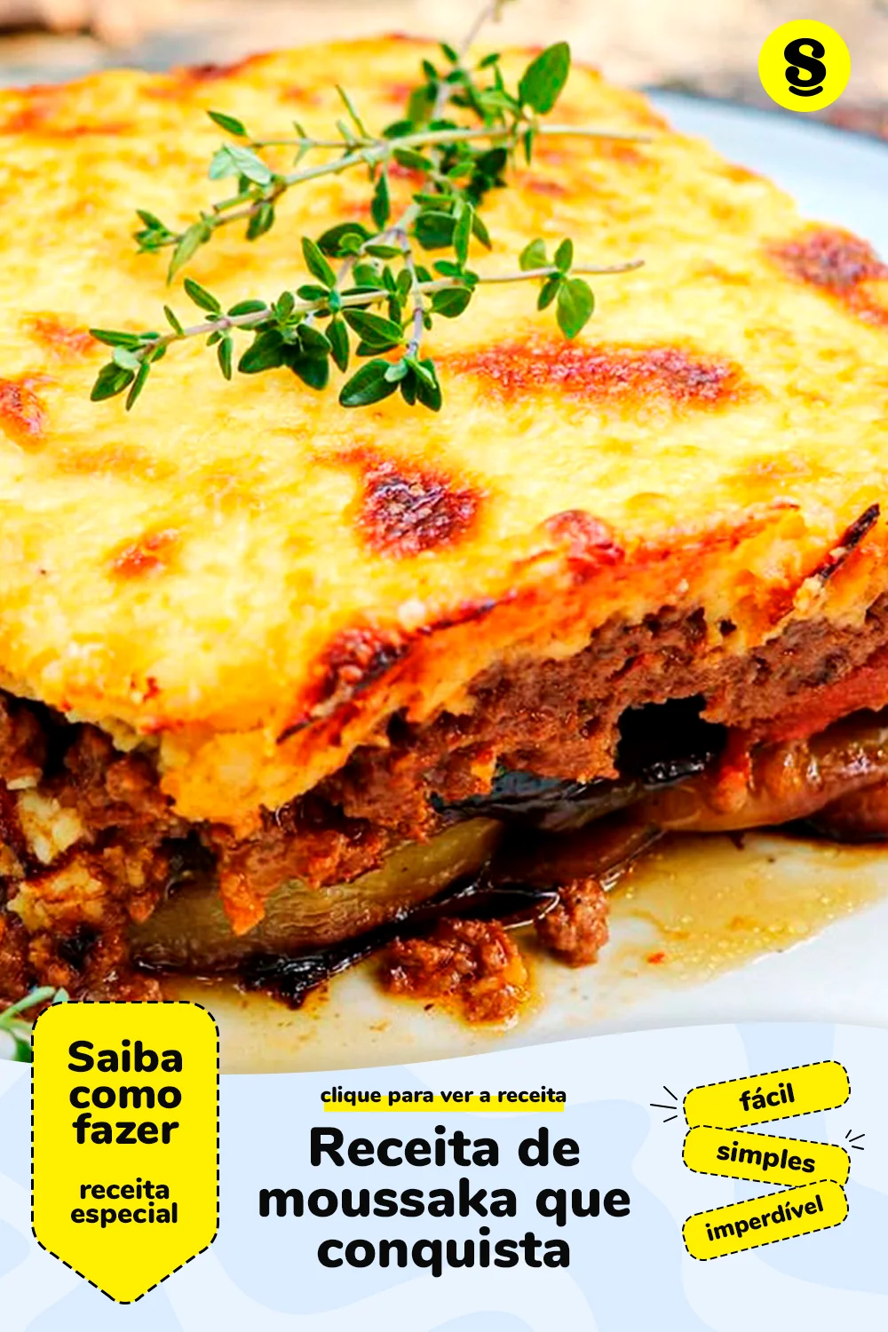 Receita de moussaka