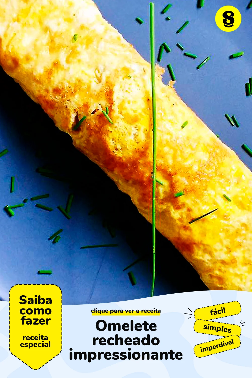 Receita de omelete recheado