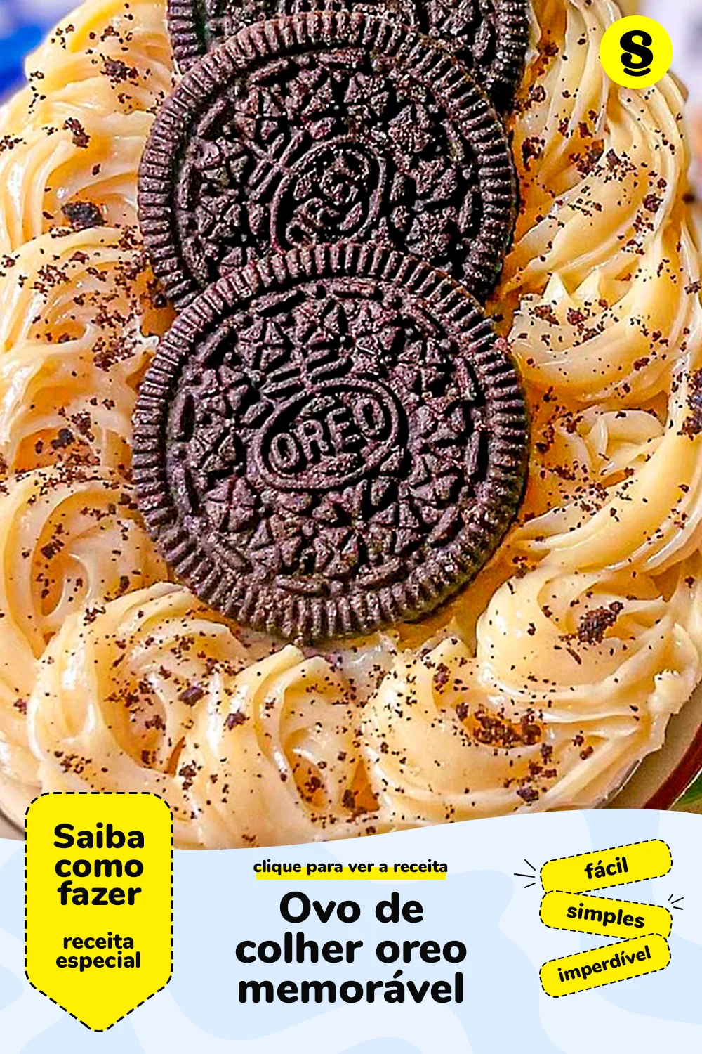 Receita de ovo de colher oreo