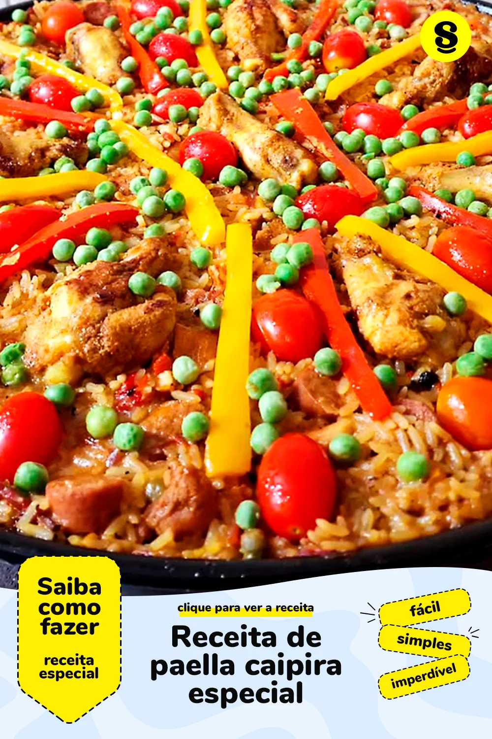 Receita de paella caipira