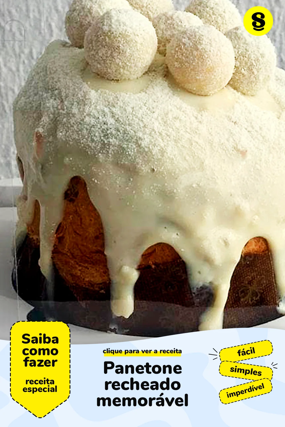 Receita de panetone recheado