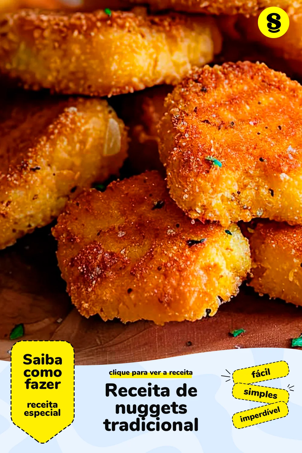 Receita de nuggets