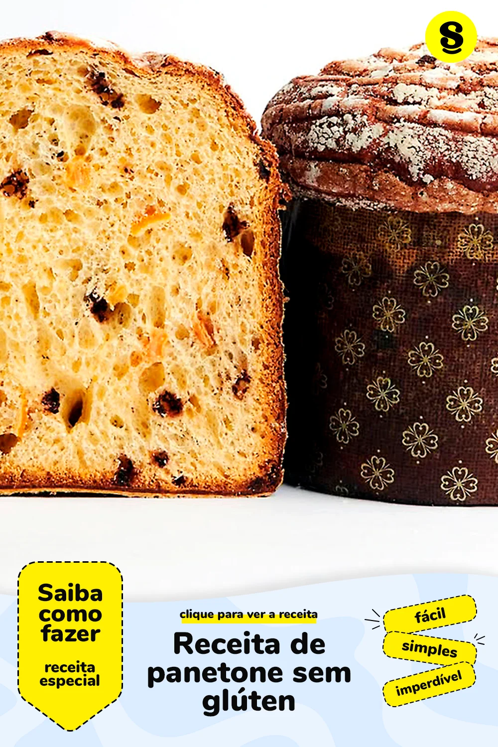 Receita de panetone sem glúten