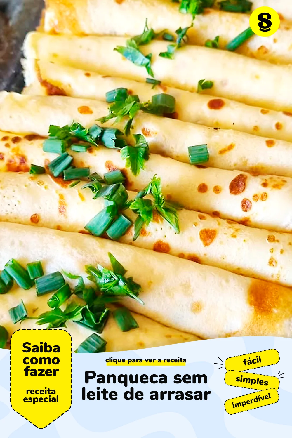 Receita de panqueca sem leite