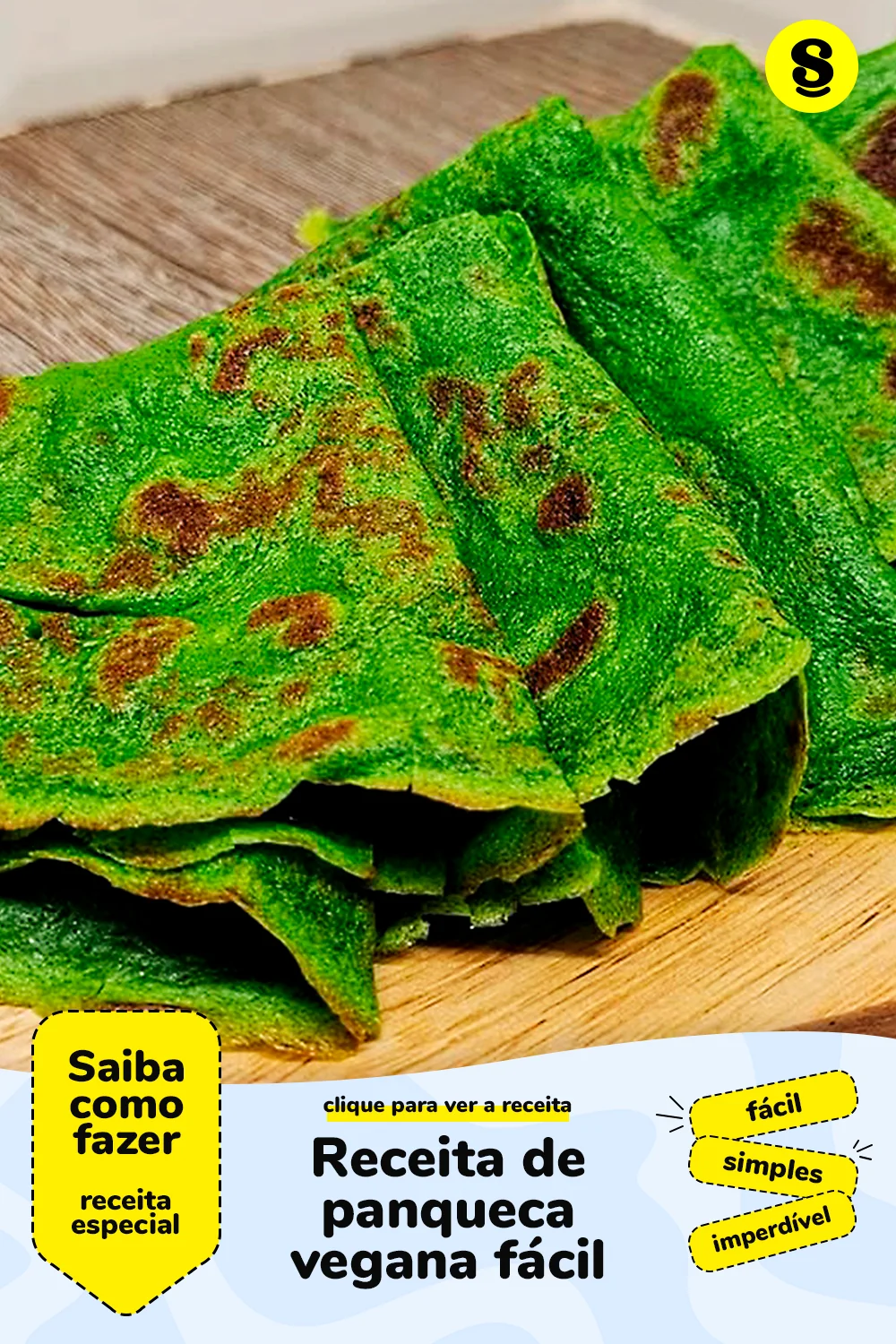 Receita de panqueca vegana