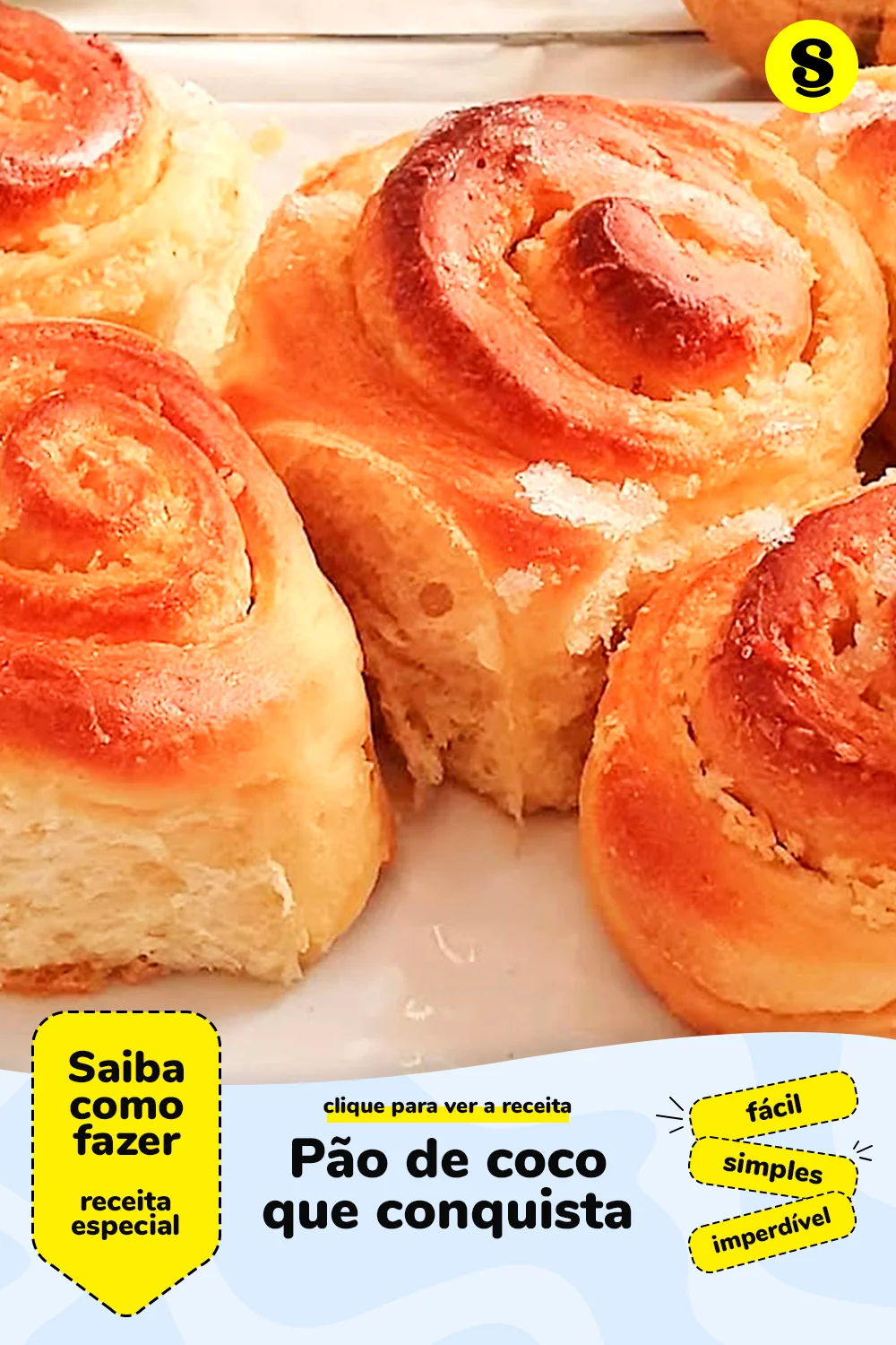 Receita de pão de coco