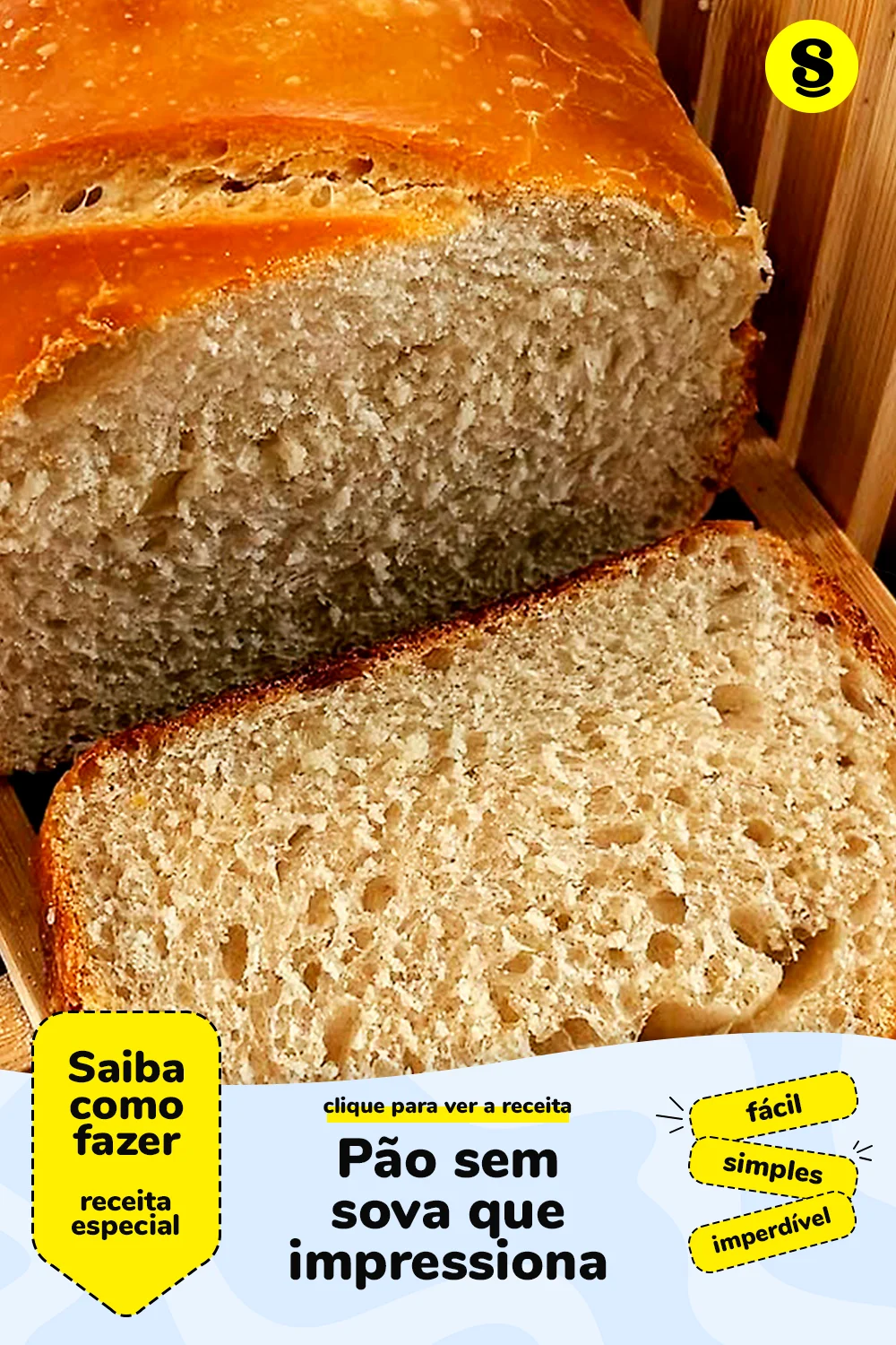 Receita de pão sem sova