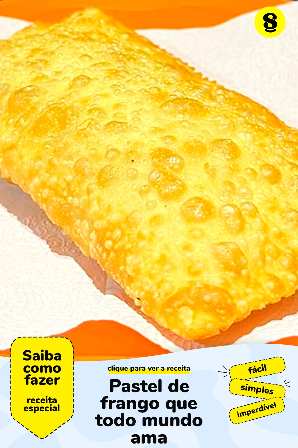 Receita de pastel de frango