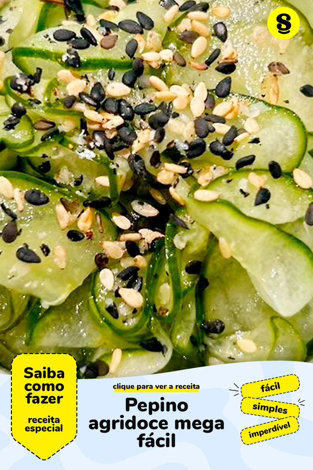 Receita de pepino agridoce
