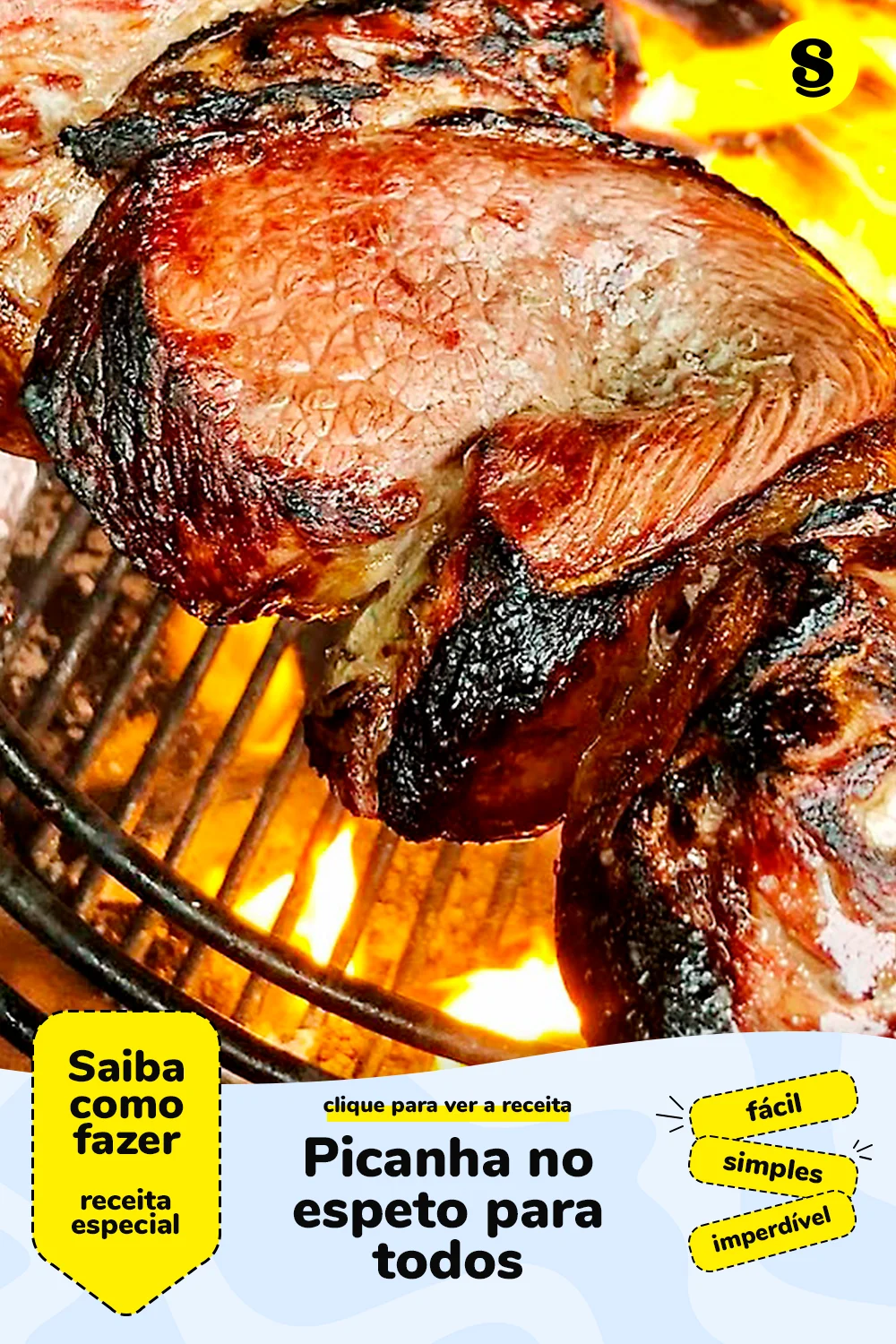 Receita de picanha no espeto
