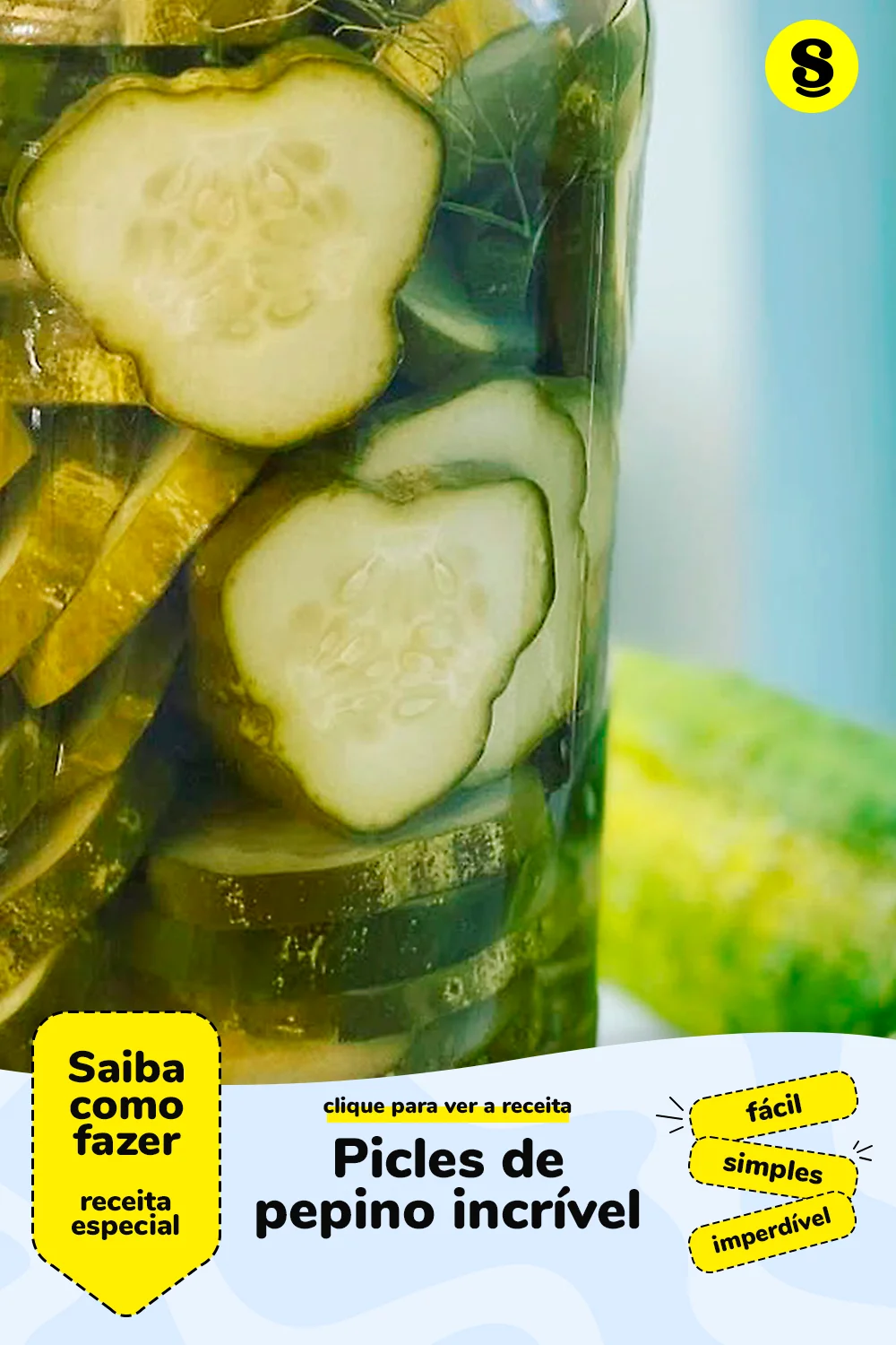 Receita de picles de pepino
