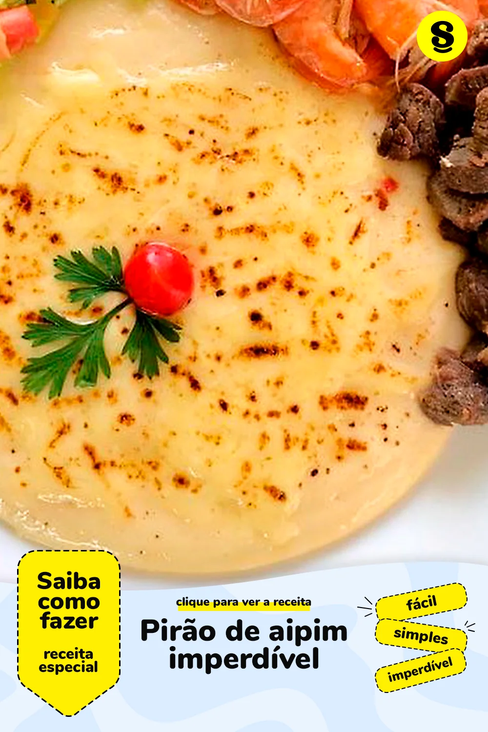 Receita de pirão de aipim