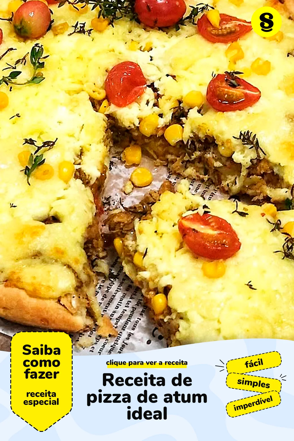 Receita de pizza de atum