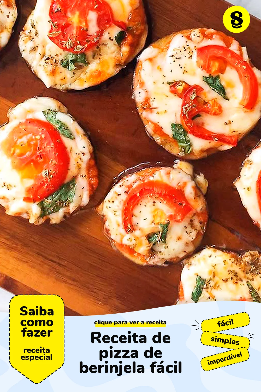Receita de pizza de berinjela