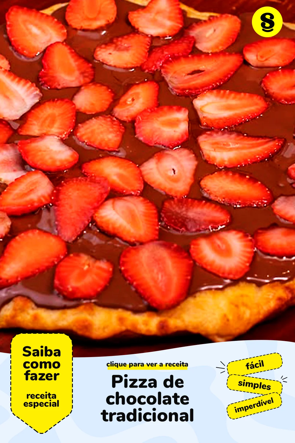 Receita de pizza de chocolate