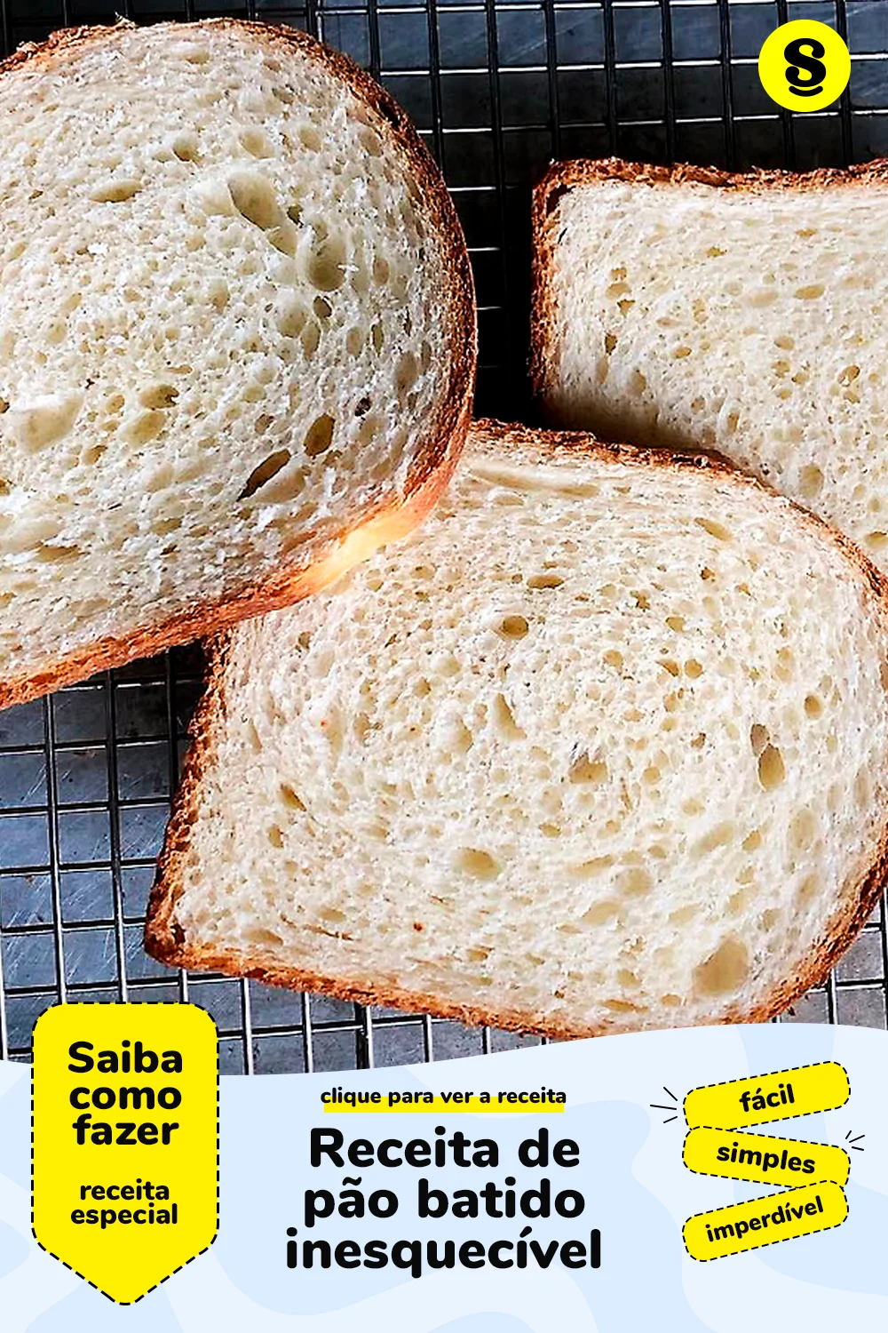 Receita de pão batido