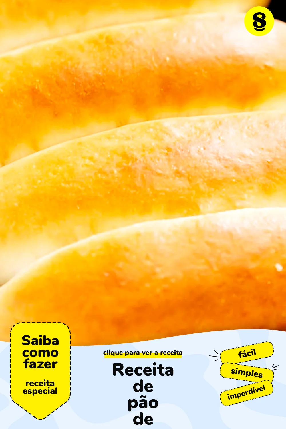 Receita de pão de cachorro-quente
