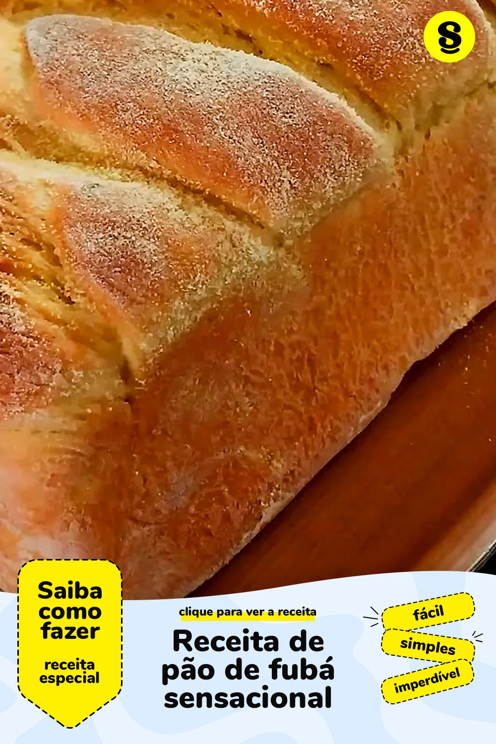 Receita de pão de fubá