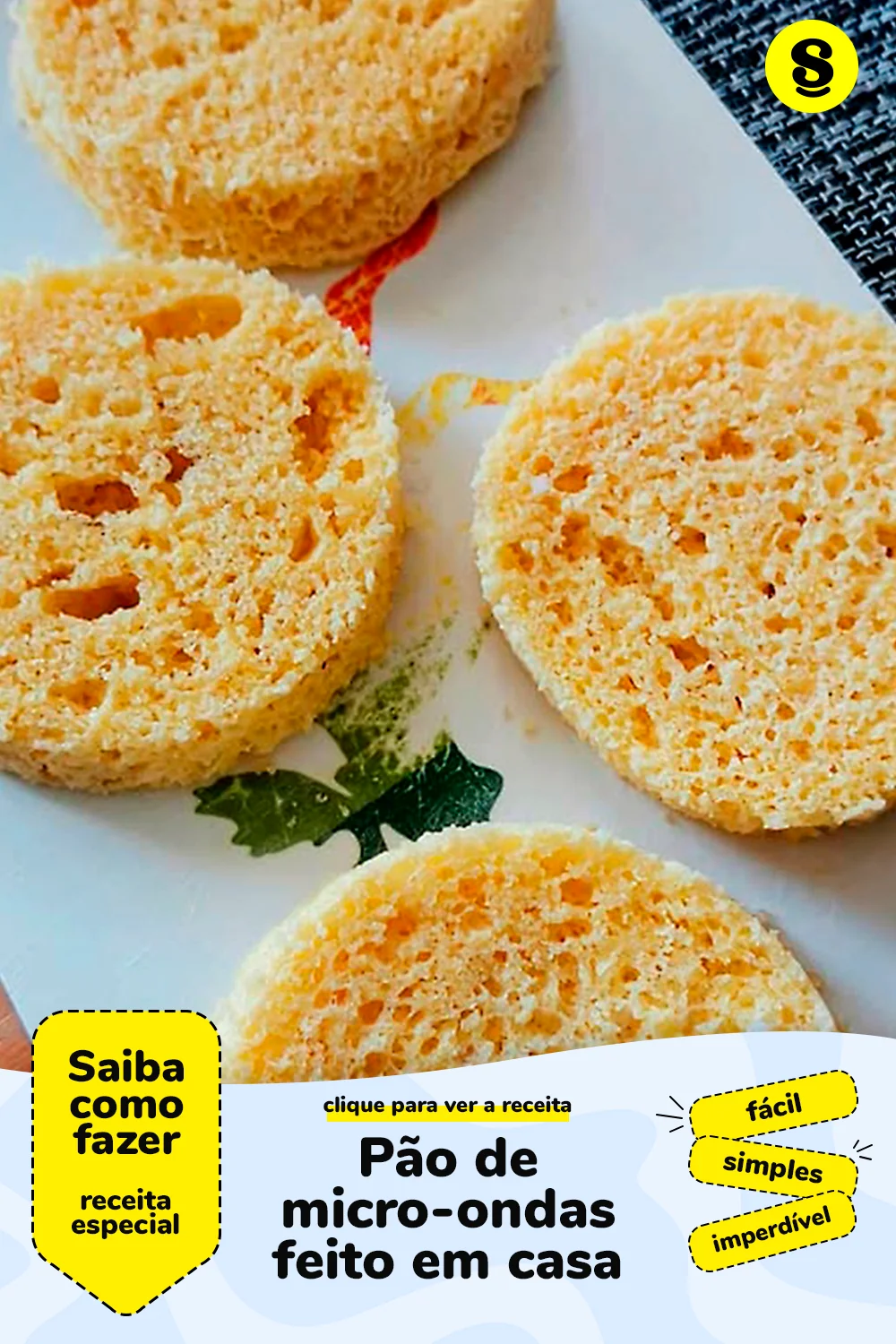 Receita de pão de micro-ondas