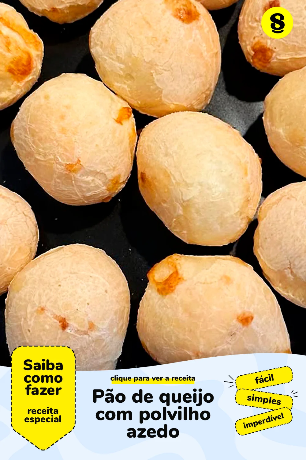 Receita de pão de queijo com polvilho azedo