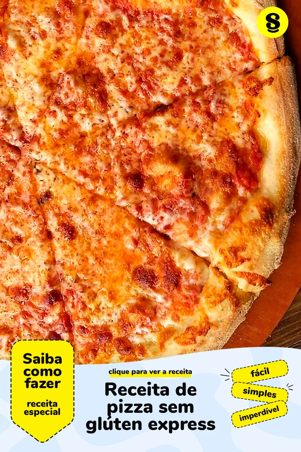 Receita de pizza sem glúten