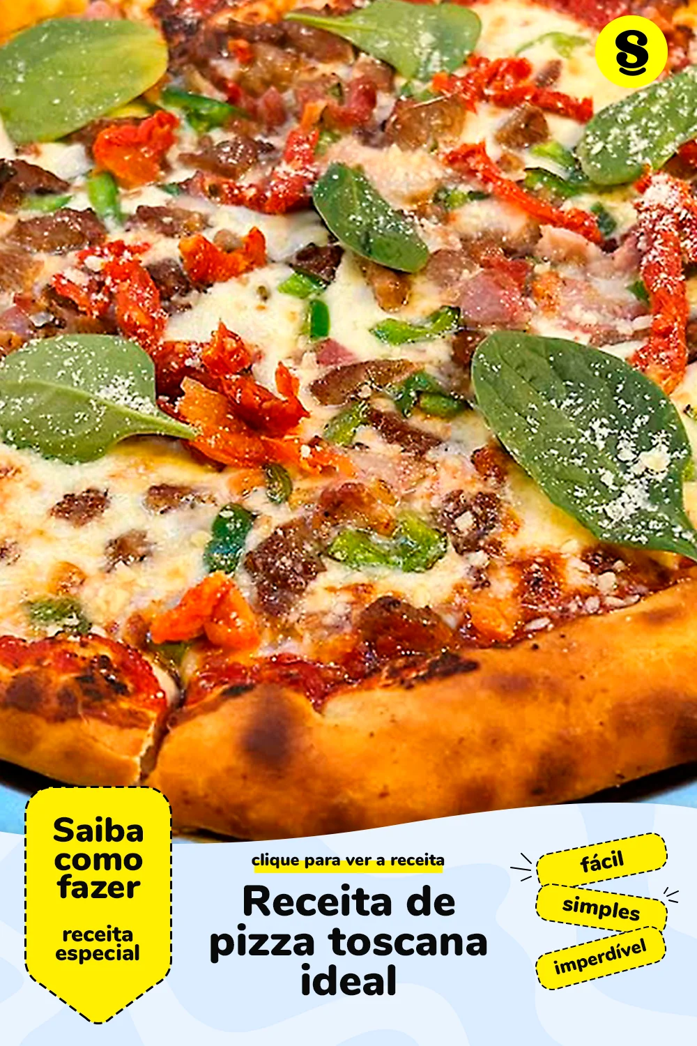 Receita de pizza toscana