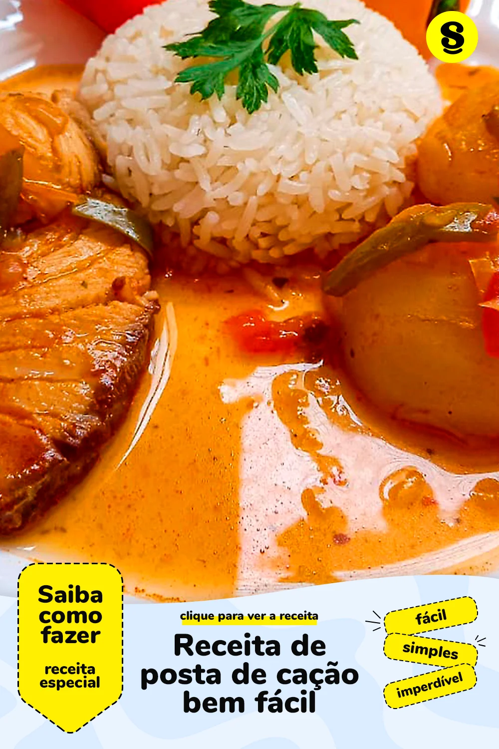 Receita de receita de posta de cação