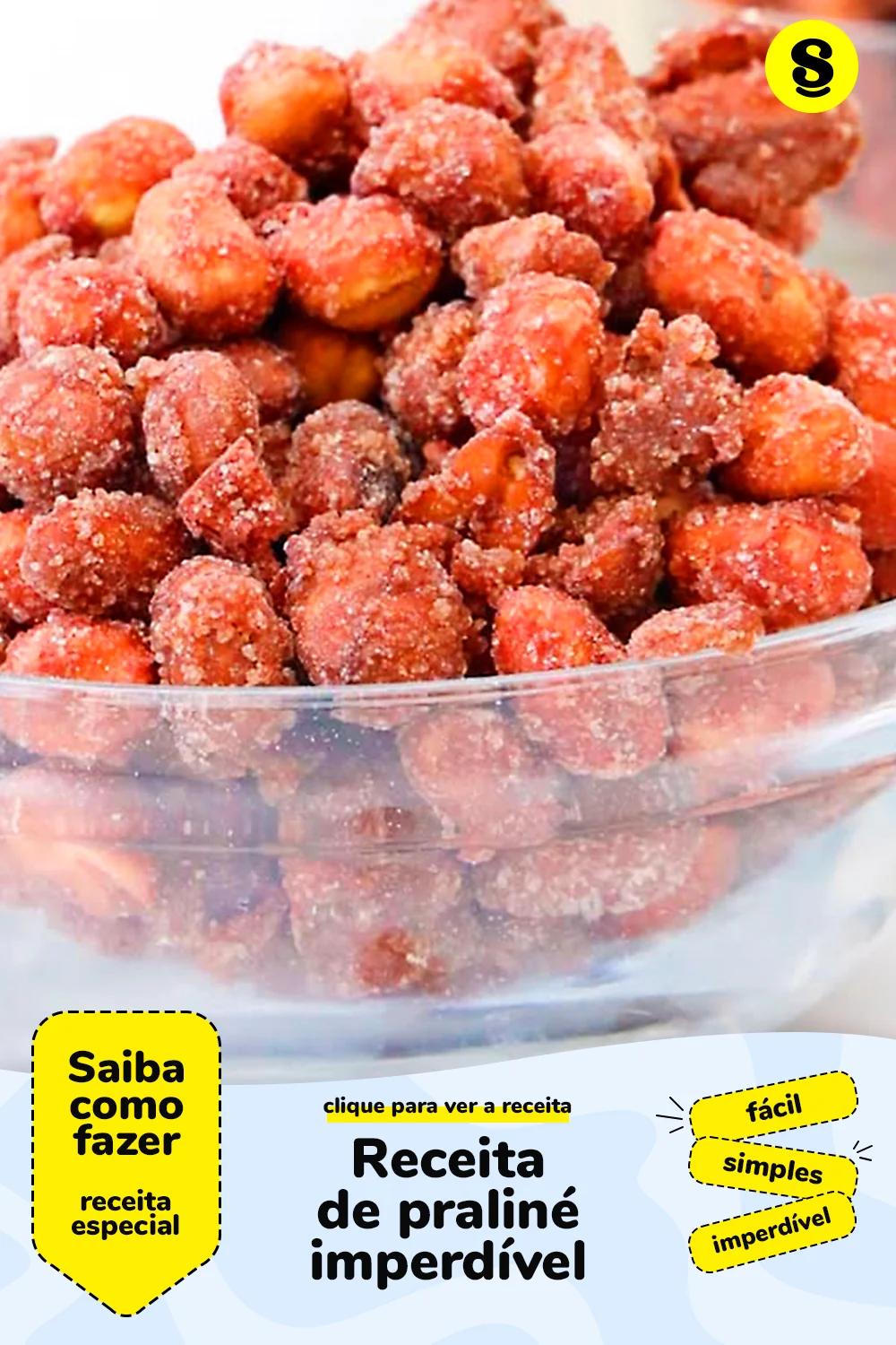 Receita de receita de praliné