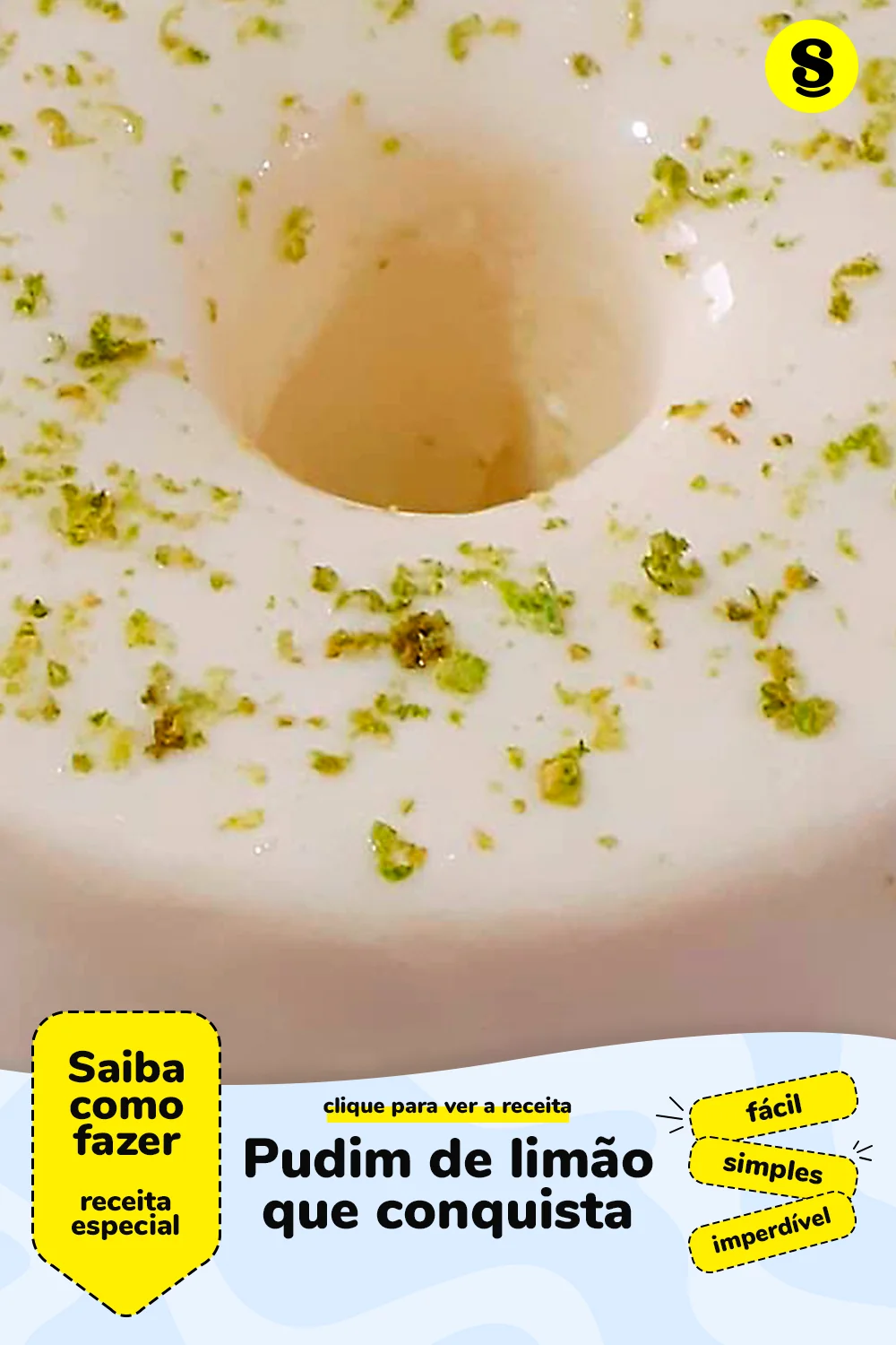 Receita de pudim de limão