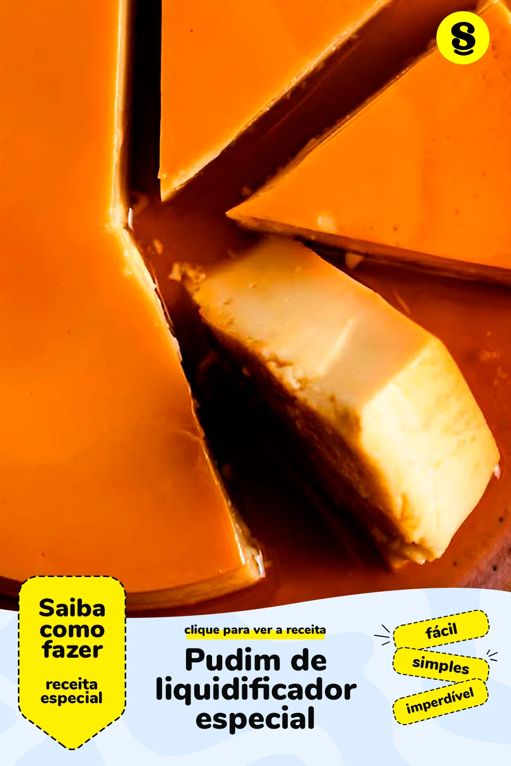 Receita de pudim de liquidificador