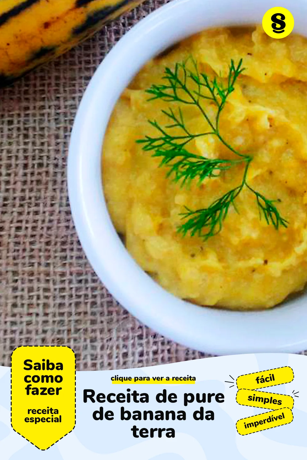 Receita de pure de banana da terra