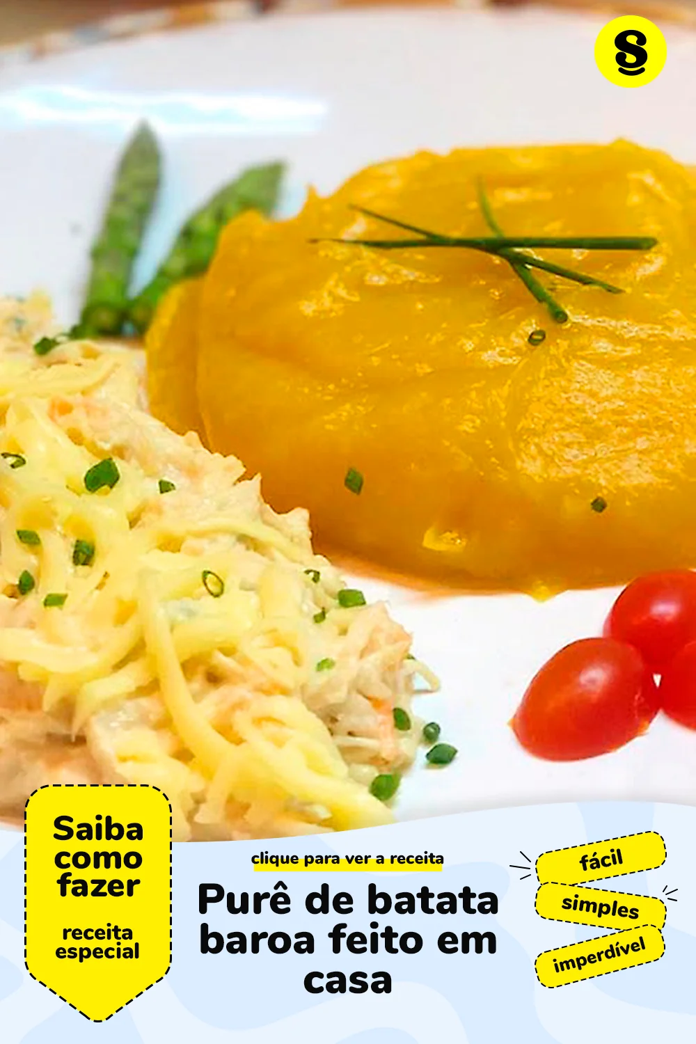 Receita de purê de batata baroa
