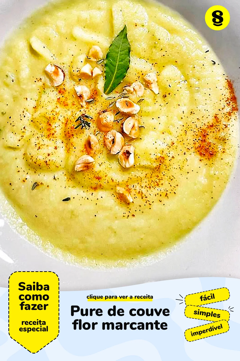Receita de pure de couve flor