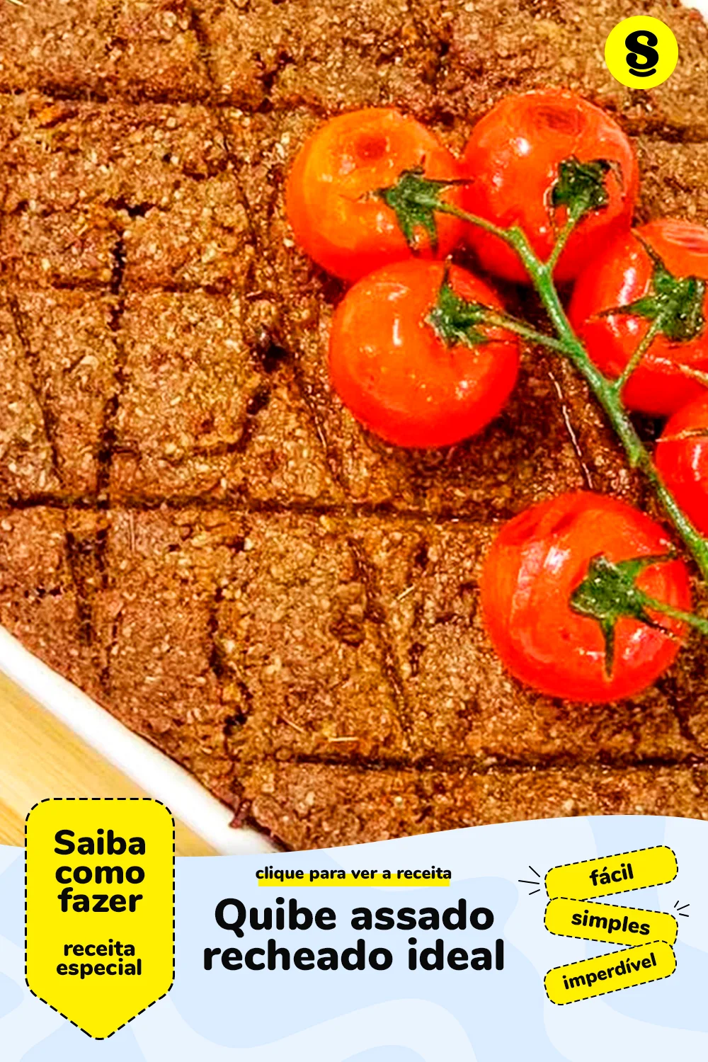 Receita de quibe assado recheado
