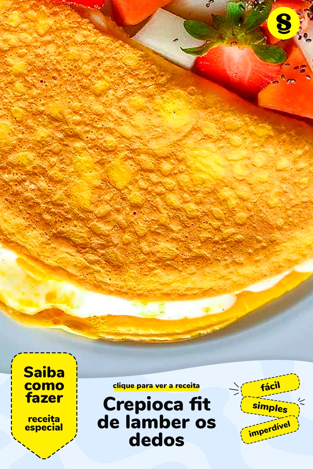 Receita de crepioca fit