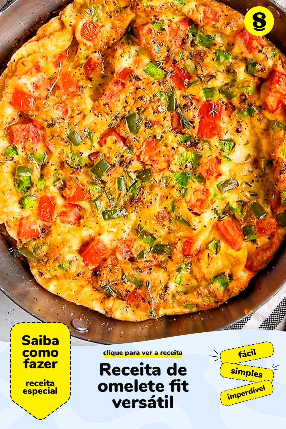 Receita de omelete fit