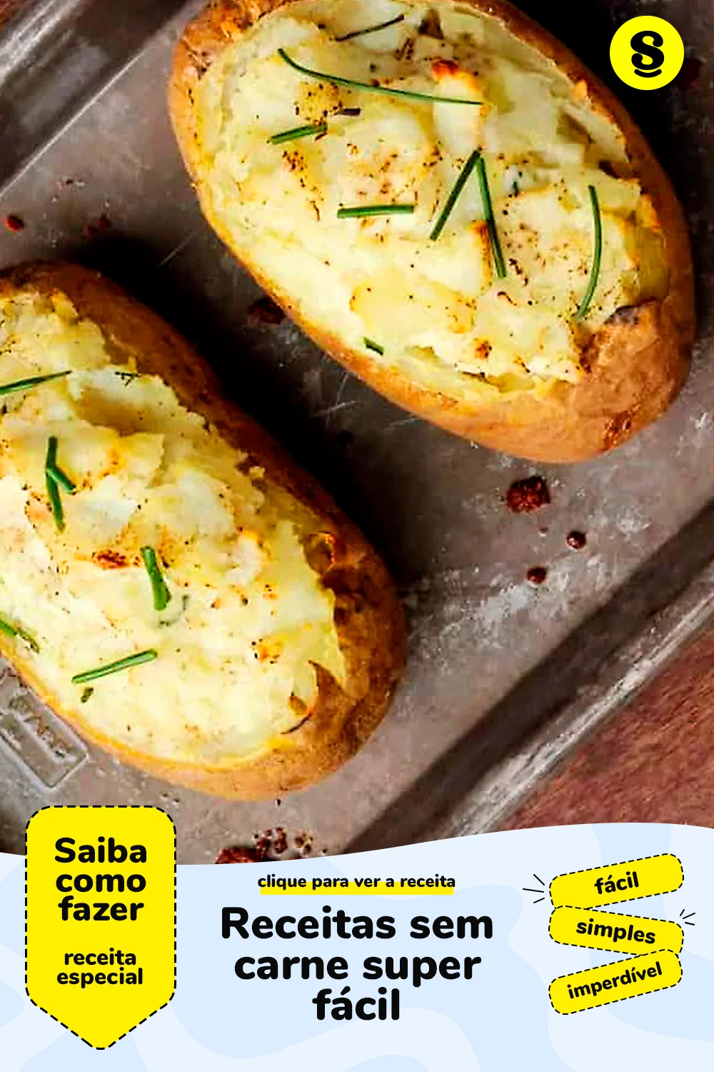 Receita de receitas sem carne