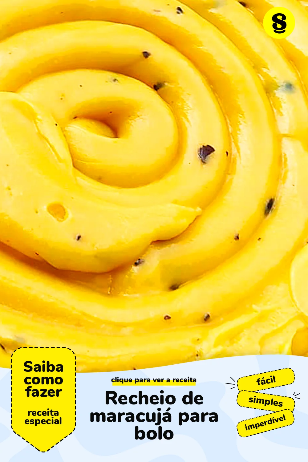 Receita de recheio de maracujá para bolo