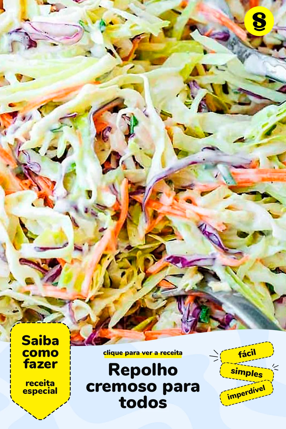 Receita de repolho cremoso