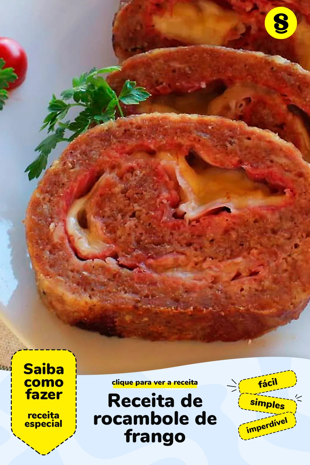 Receita de rocambole de frango